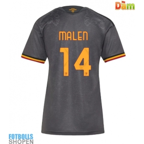 Billiga AS Roma Donyell Malen #14 Tredjeställ Dam 2026-27 Kortärmad